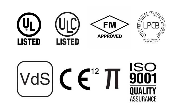 inerex fire suppression system certifications ul